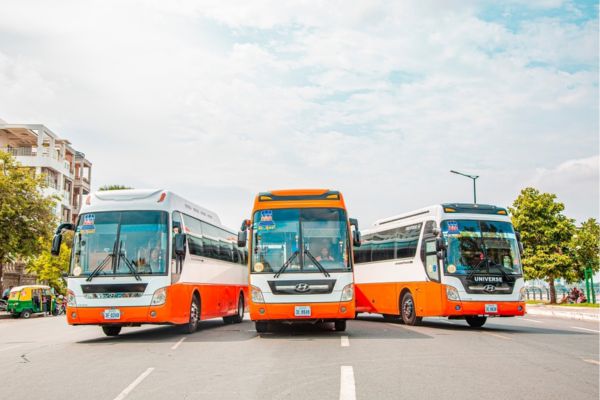 Bus von Saigon nach Kambodscha