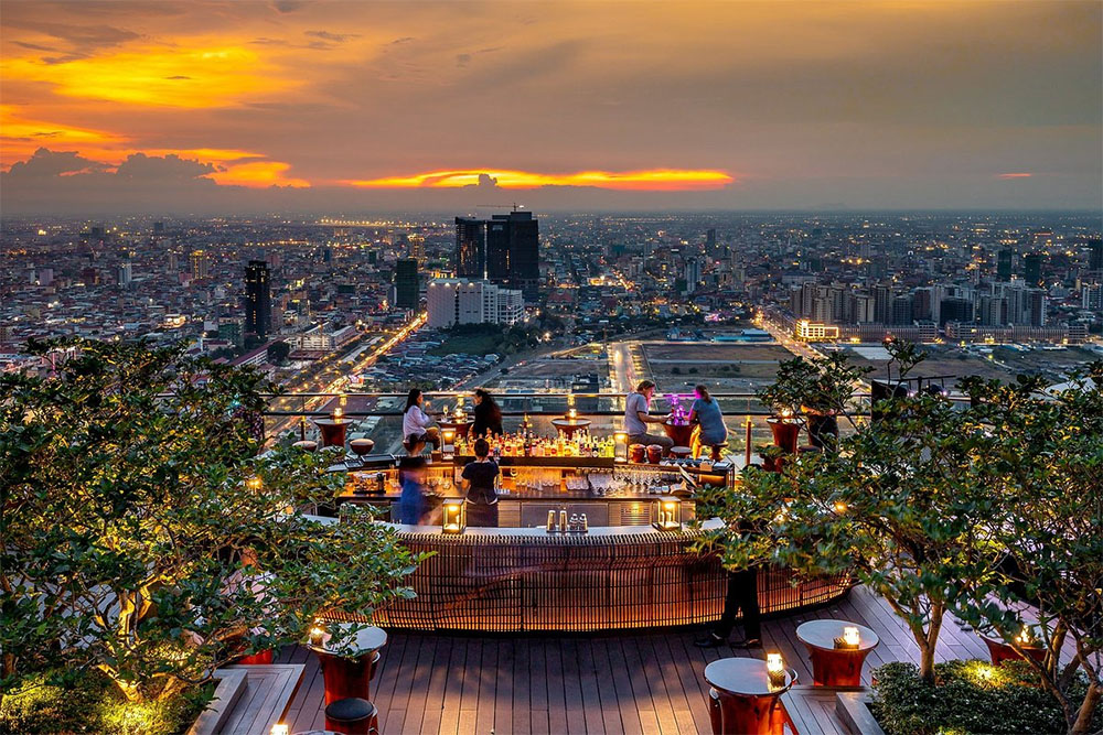 Phnom Penh von oben