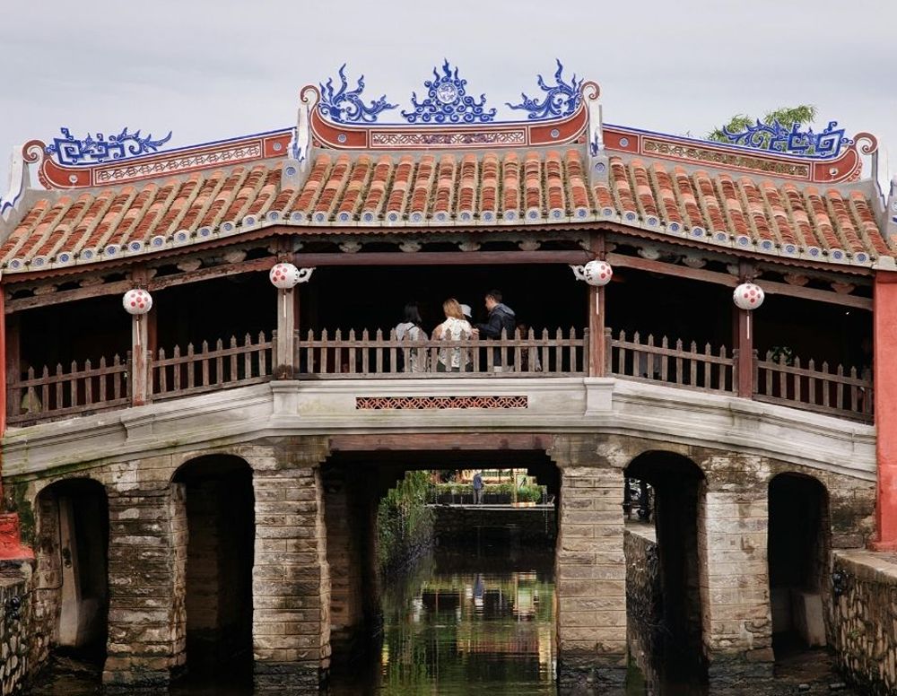 Japanische Brücke in der Altstadt von Hoi An