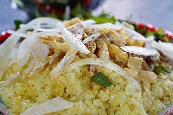 Hoi An Gerichte, Reis mit Huhn